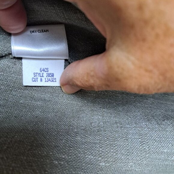 Eileen Fisher Italian Cotton Linen Blend Single Button Jacket Size S - Picture 9 of 10